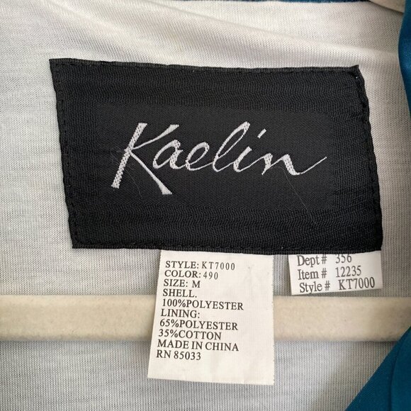 VINTAGE Kaelin Teal Windbreaker - Picture 3 of 6